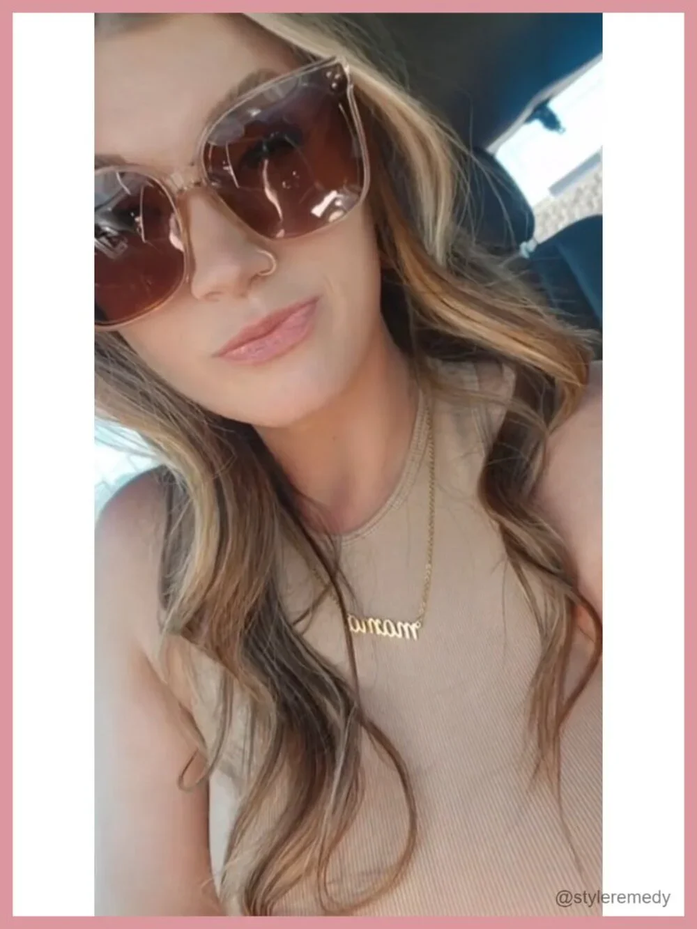 Oversized Retro Square Polarized Sunglasses Women UV400
